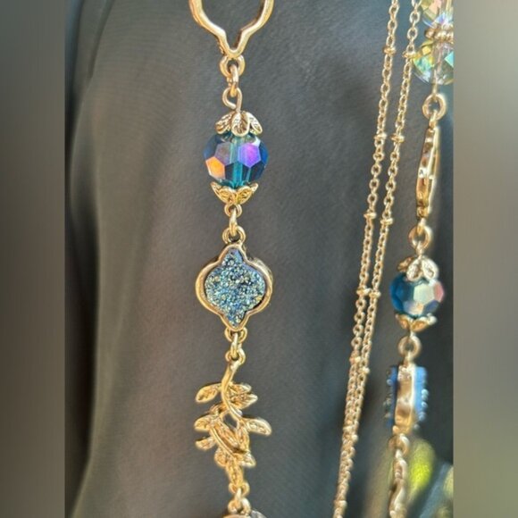 Lonna & Lily elegant 2in1 stone necklace - Picture 7 of 13